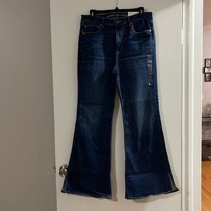 American eagle next level stretch high rise flare jean